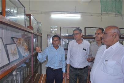Visit of Hon. Vice Chancellor, Kamdhenu University, Gandhinagar to Fisheries Research Station, Okha and Seaweed Farming site at Beyt Dwarka.