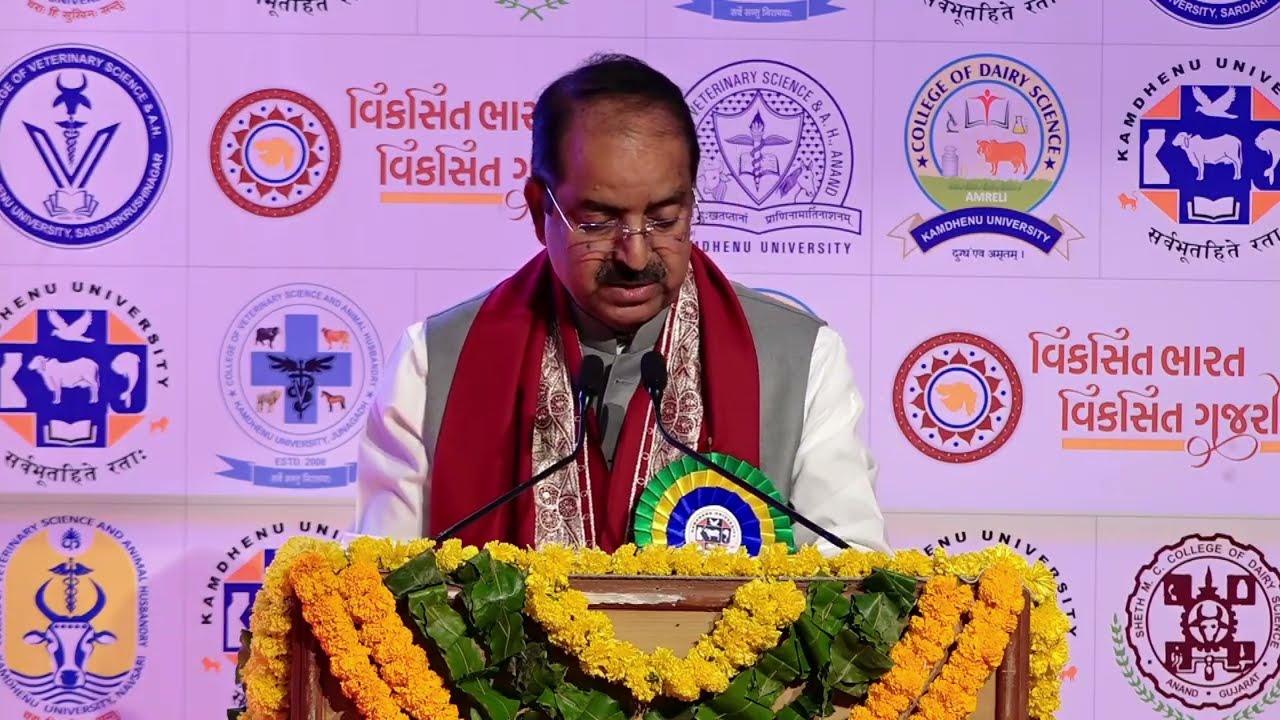 11th Annual Convocation of Kamdhenu University - Speech of Chief Guest